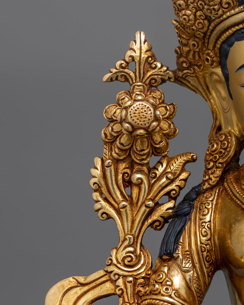 Green Tara (Sgrol-ljang) Statue | The Swift Savior