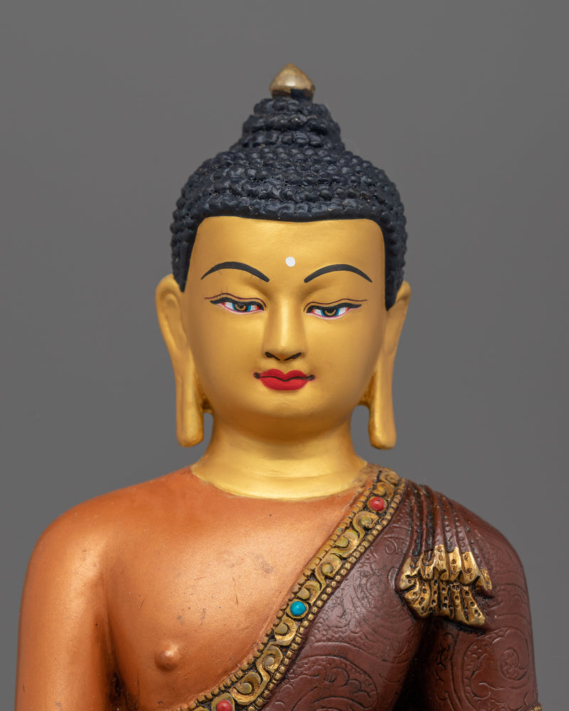 Hand-Carved Shakyamuni Buddha of Trinity Statue | Founder of Buddhism