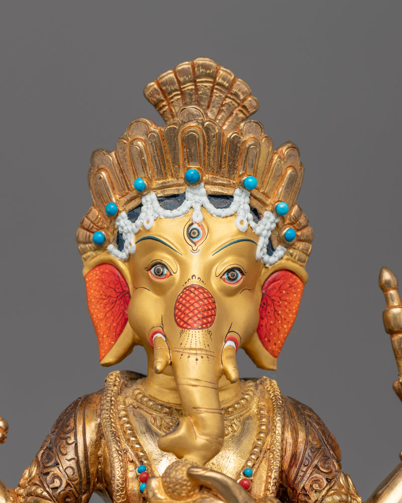 Hand-Carved Lord Ganesh Figurine | Spiritual Bodhisattva