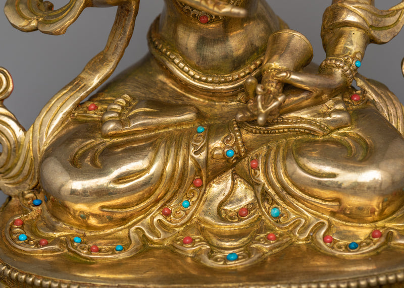 Hand-Carved Wrathful Vajrasattva Sculpture | Tantric Buddha