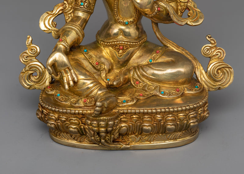 Mother Drolma (Green Tara) Art Statue | Mother of All Buddhas