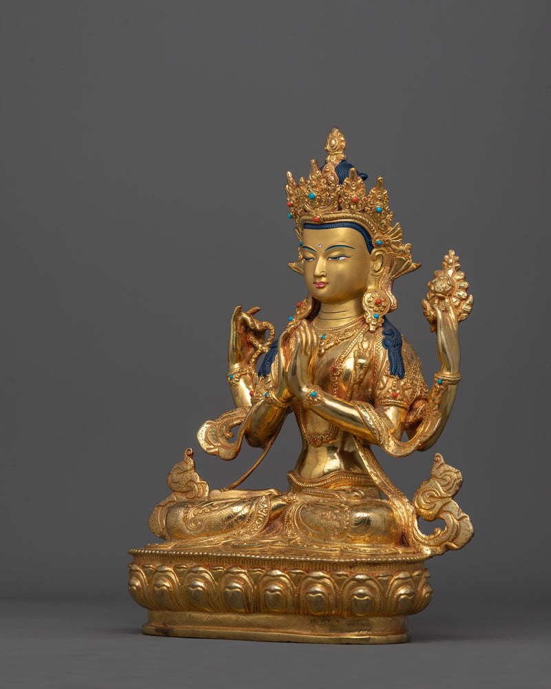 Chenrezig (Equanimity Deity) Statue | Kindness Bodhisattva