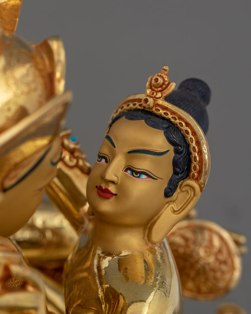 Guru Padmasambhava Yab Yum Statue | A Sacred Symbol of Unity and Enlightenment