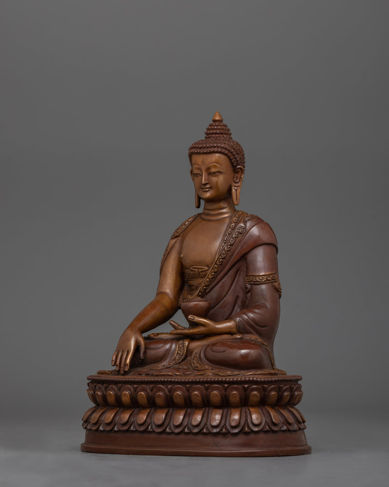 Namo Gautama Buddha Oxidized Satue | Beautifully Handcarved  Enlightened Buddha