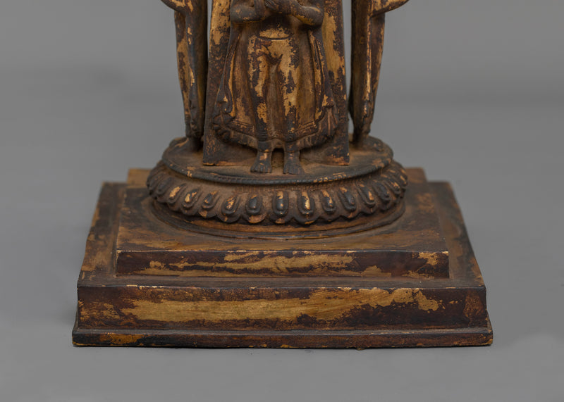 Antique Future Buddha Stupa | Sacred Tibetan Sculpture