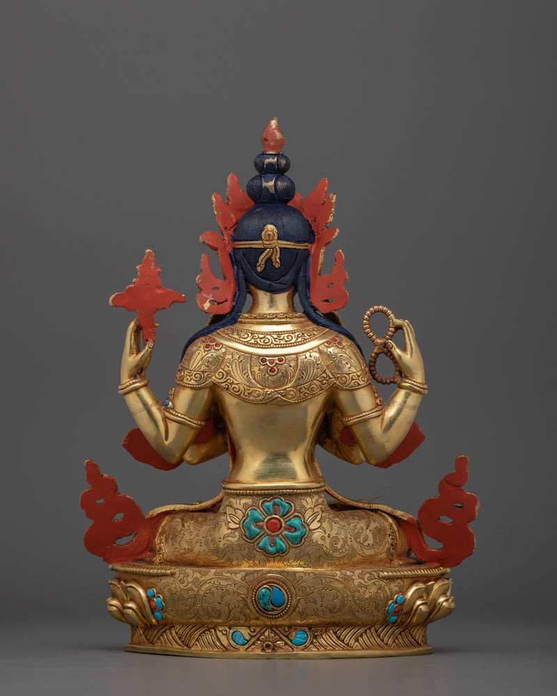 Chenrezig Dharma Buddha Statue | Embodiment of Compassion and Wisdom