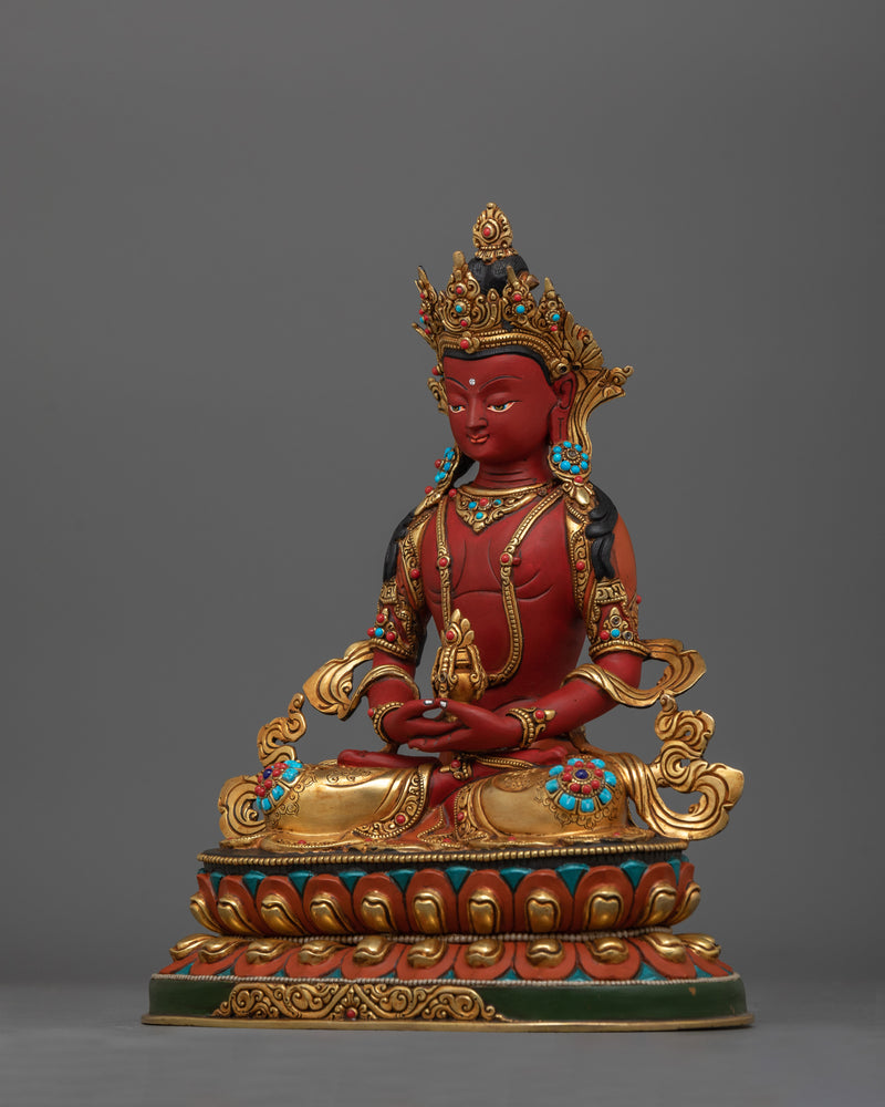 Pure Land Buddha Amitayus Statue | Symbol of Infinite Life