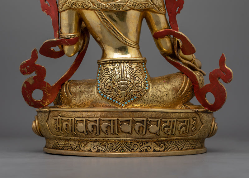 Female Deity Green Tara Statue | Embodiment of Compassion and Protection