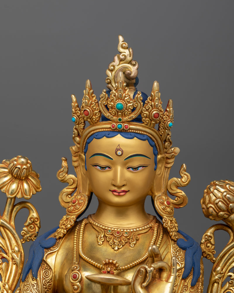 Divine Feminine Energy Green Tara Statue | Spiritual and Decorative Piece