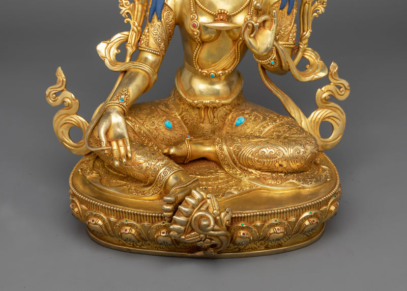 Divine Feminine Energy Green Tara Statue | Spiritual and Decorative Piece