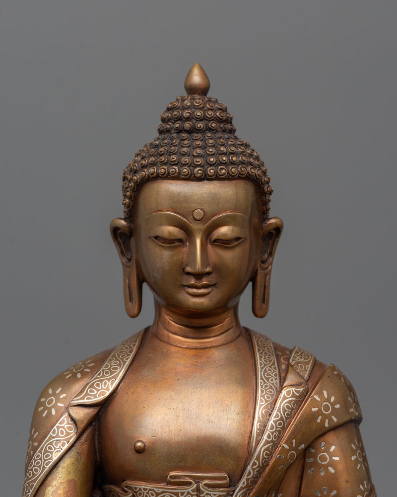 Enlightened Sakyamuni Buddha of Compassion | Statue for Meditation and Serenity