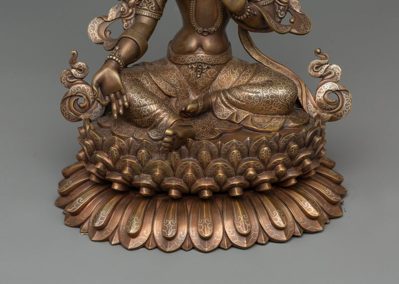 Traditional Green Tara Goddess Female Buddha | Mother of All Buddha