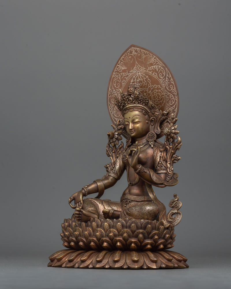 Traditional Green Tara Goddess Female Buddha | Mother of All Buddha