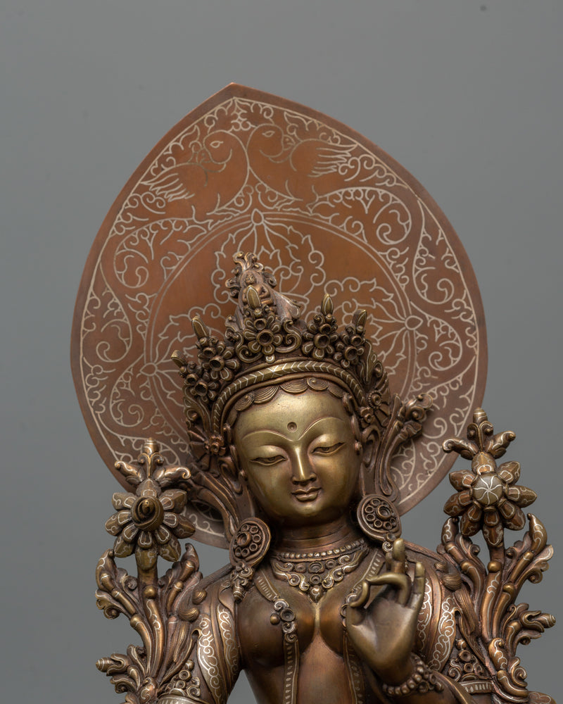 Traditional Green Tara Goddess Female Buddha | Mother of All Buddha