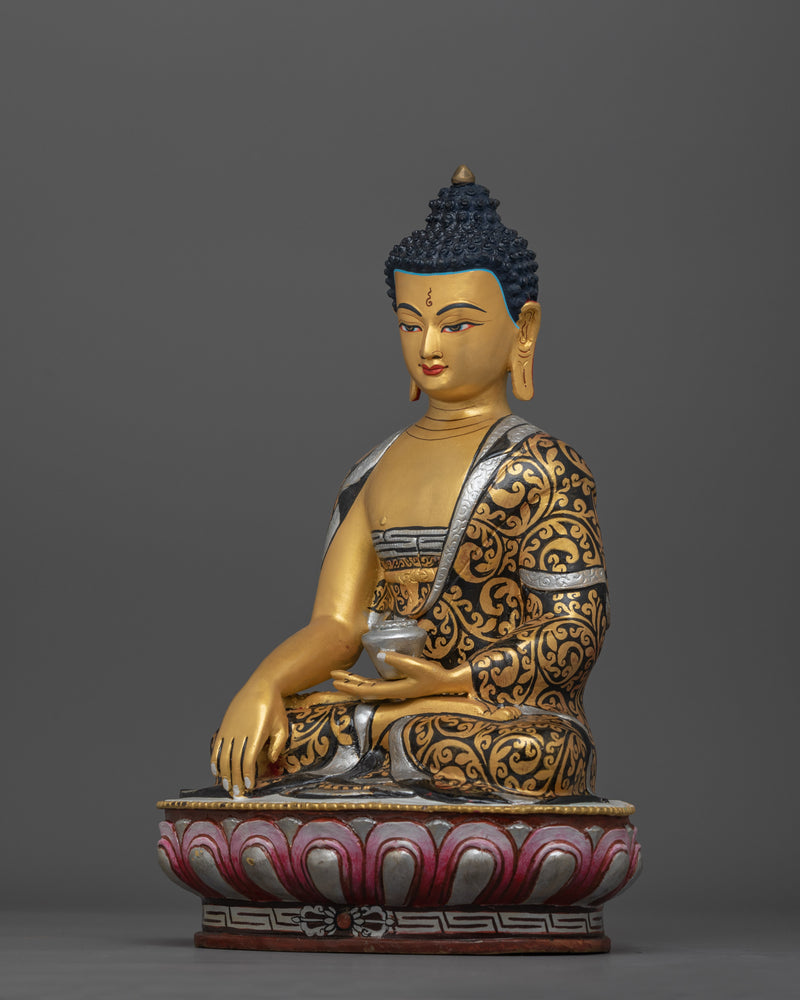 Handcarved Shakyamuni Buddha Enlightenment Statue | Buddha in Lotus Position