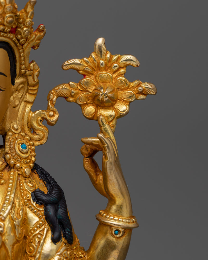 Chenrezig Four-Armed Avalokiteshvara Statue | Compassionate Bodhisattva Buddhism Deity