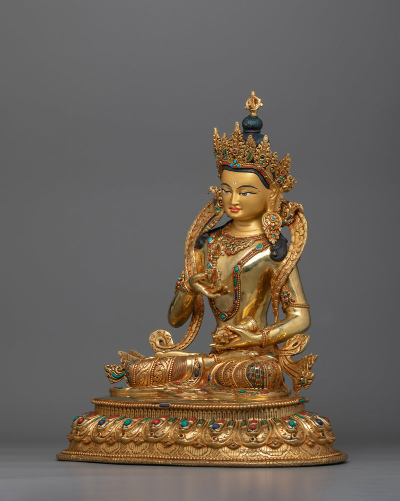 Hand-carved Purification Deity Vajrasattva Statue | Lord of Cleansing and Enlightenment