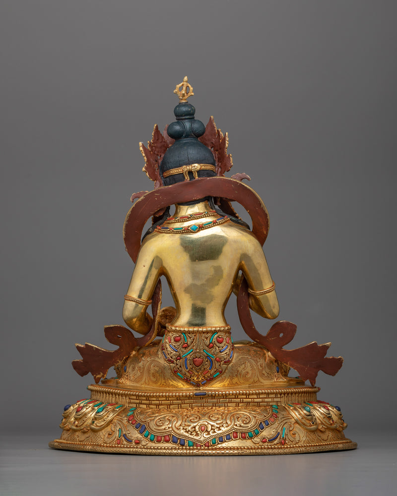 Hand-carved Purification Deity Vajrasattva Statue | Lord of Cleansing and Enlightenment