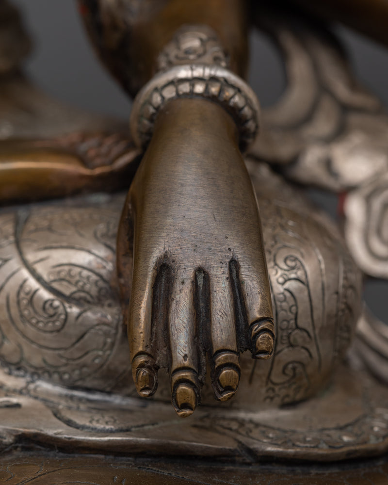 Kunzang Gyalwa Dupa ( Bon Deity) Sculpture | Embodiment of the Universal Mind