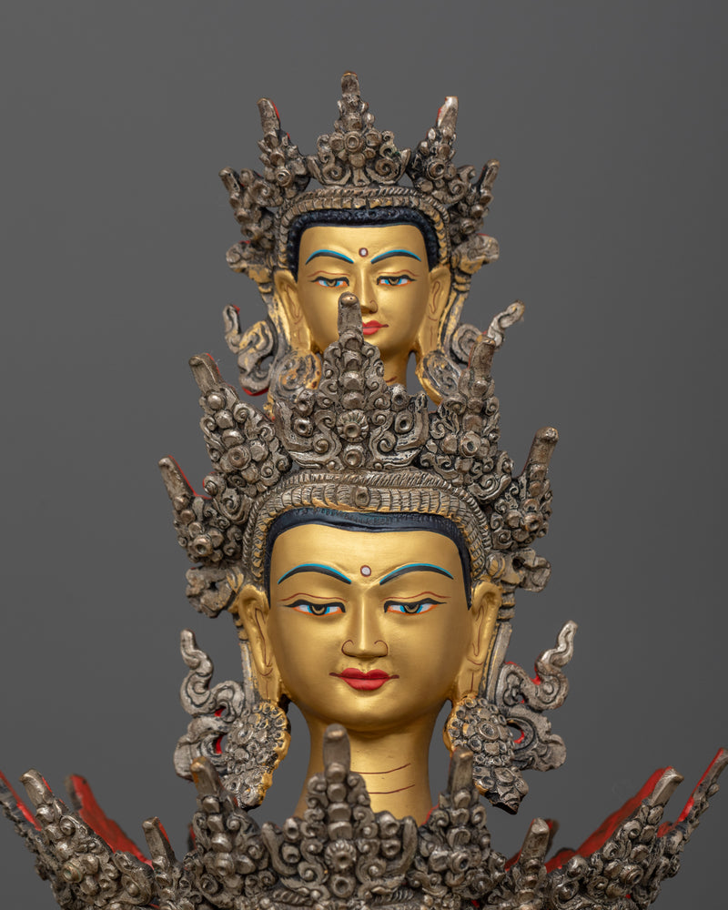 Kunzang Gyalwa Dupa ( Bon Deity) Sculpture | Embodiment of the Universal Mind