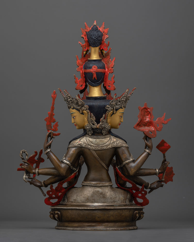 Kunzang Gyalwa Dupa ( Bon Deity) Sculpture | Embodiment of the Universal Mind