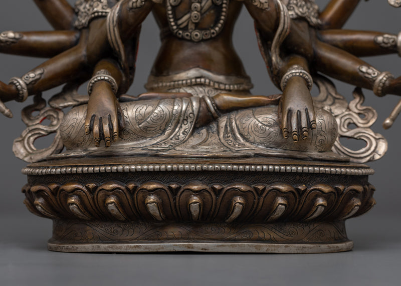 Kunzang Gyalwa Dupa ( Bon Deity) Sculpture | Embodiment of the Universal Mind