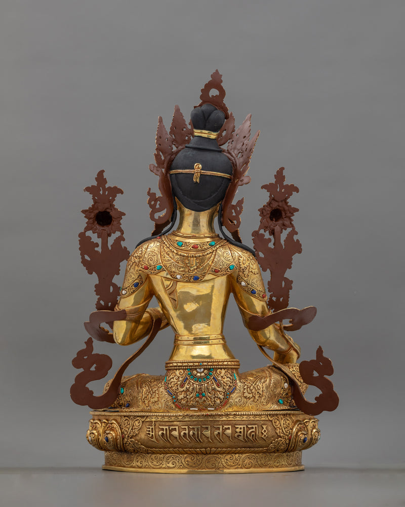 Sacred Five Bodhisattva Set Statue | Gold Gilded Buddhist Art