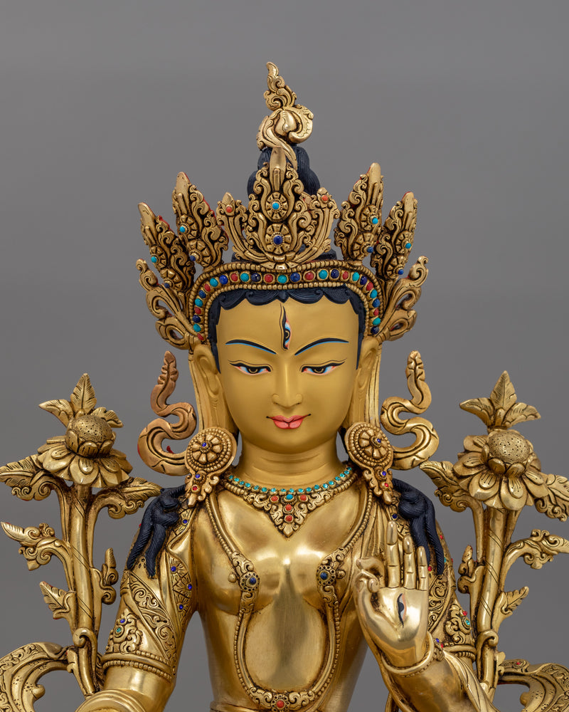 White Tara with Seven Eyes of Wisdom Statue | Compassionate Tara