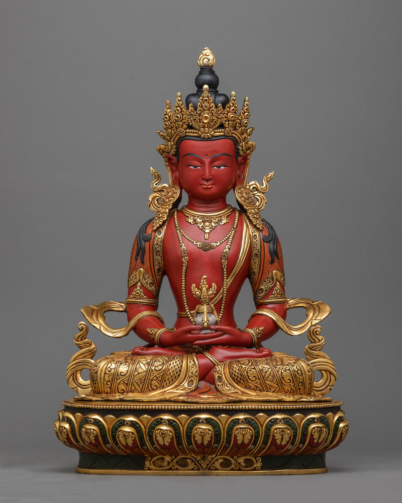 amitayus-red sculpture