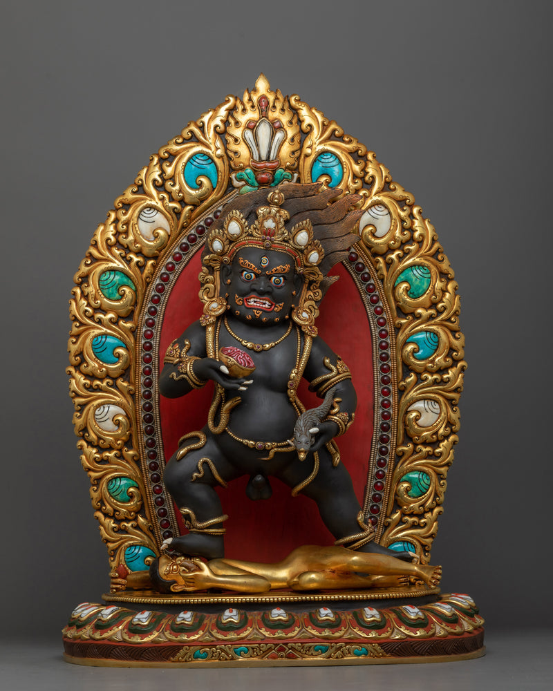 Heruka Black Dzambhala Statue | Symbol of Wealth and Prosperity