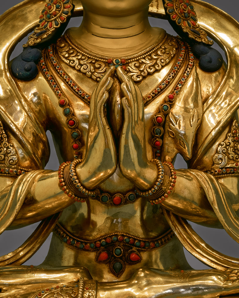 Exquisite Avalokiteswara Figure | Radiate Divine Compassion and Wisdom