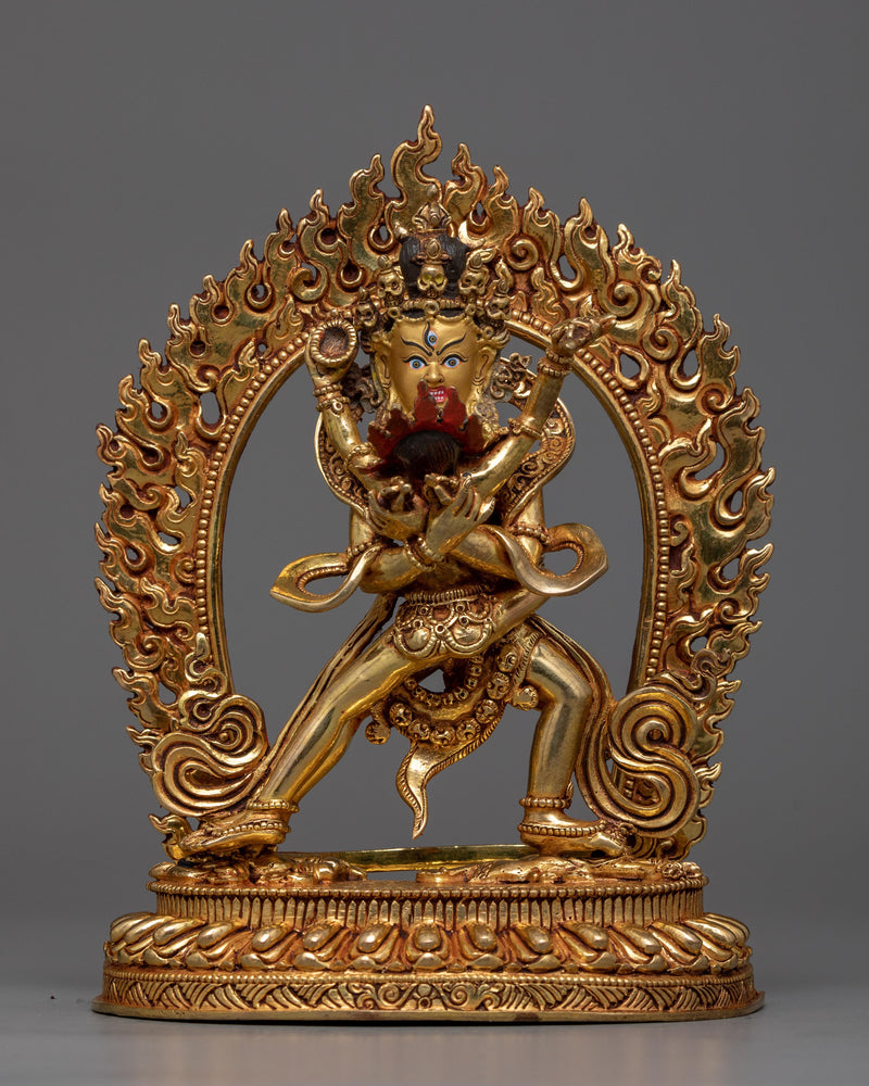 chakrasambhara-gilt statue