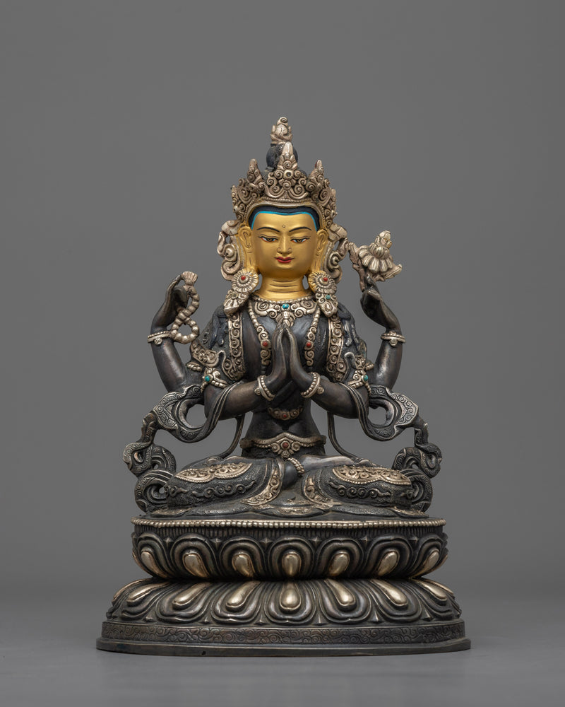 chenrezig-oxidized-figurine