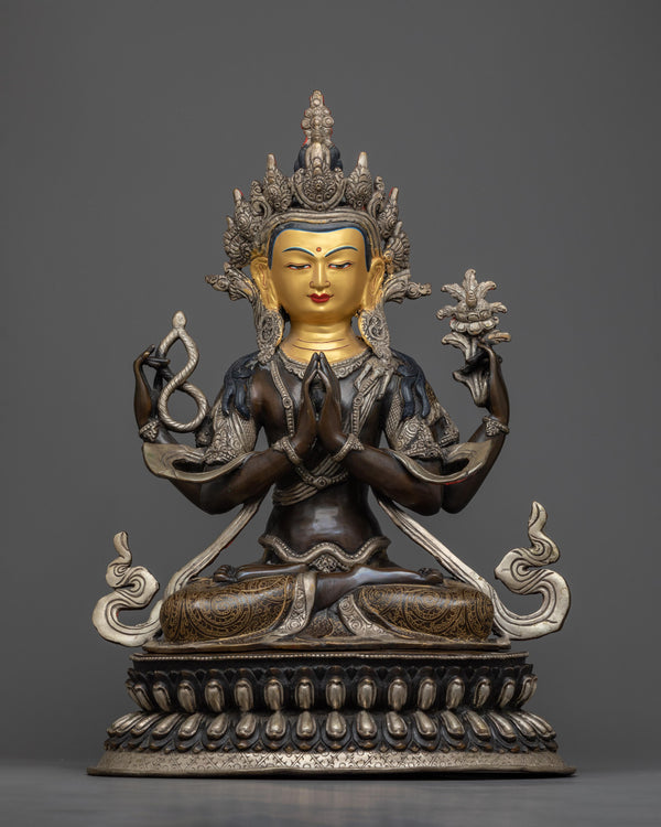 statue for chenrezig tibetan buddhist center