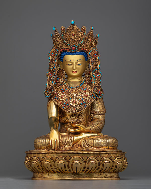 Crown Shakyamuni Buddha Statue