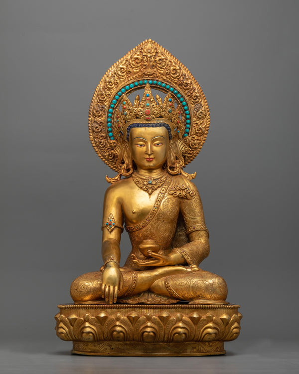 statue for practicing mantra of buddha shakyamuni