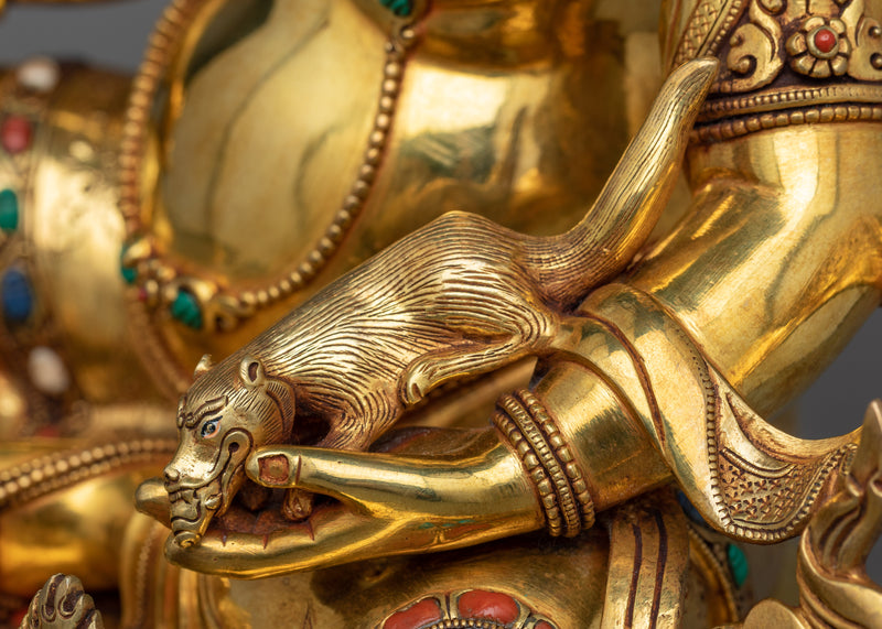 The Yellow Dzambhala Buddha | A Majestic Harbinger of Wealth and Prosperity