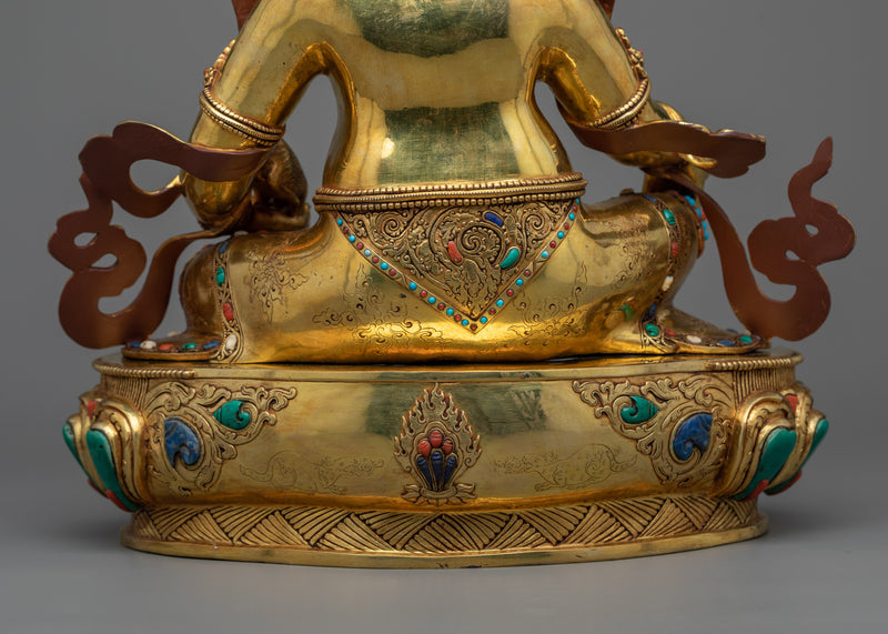 The Yellow Dzambhala Buddha | A Majestic Harbinger of Wealth and Prosperity