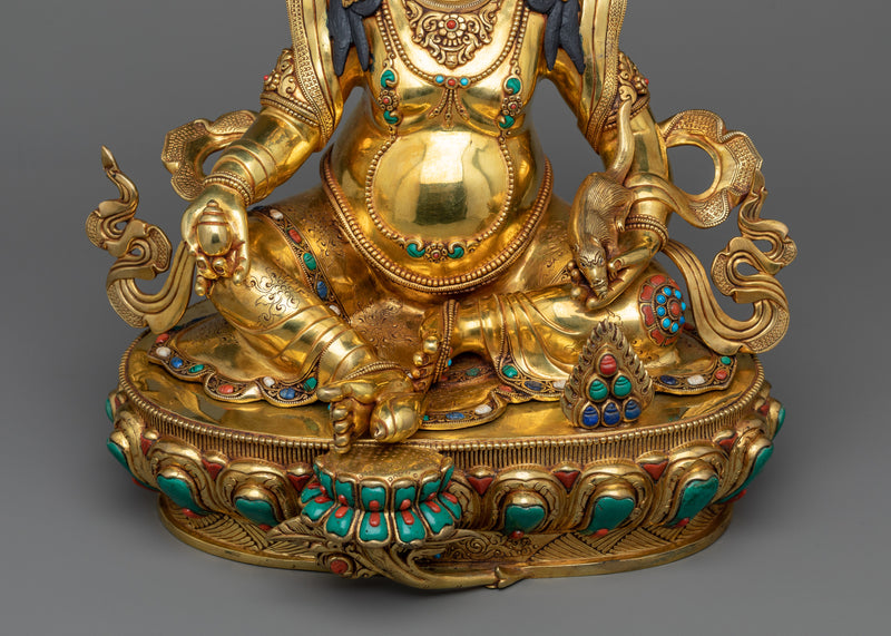 The Yellow Dzambhala Buddha | A Majestic Harbinger of Wealth and Prosperity