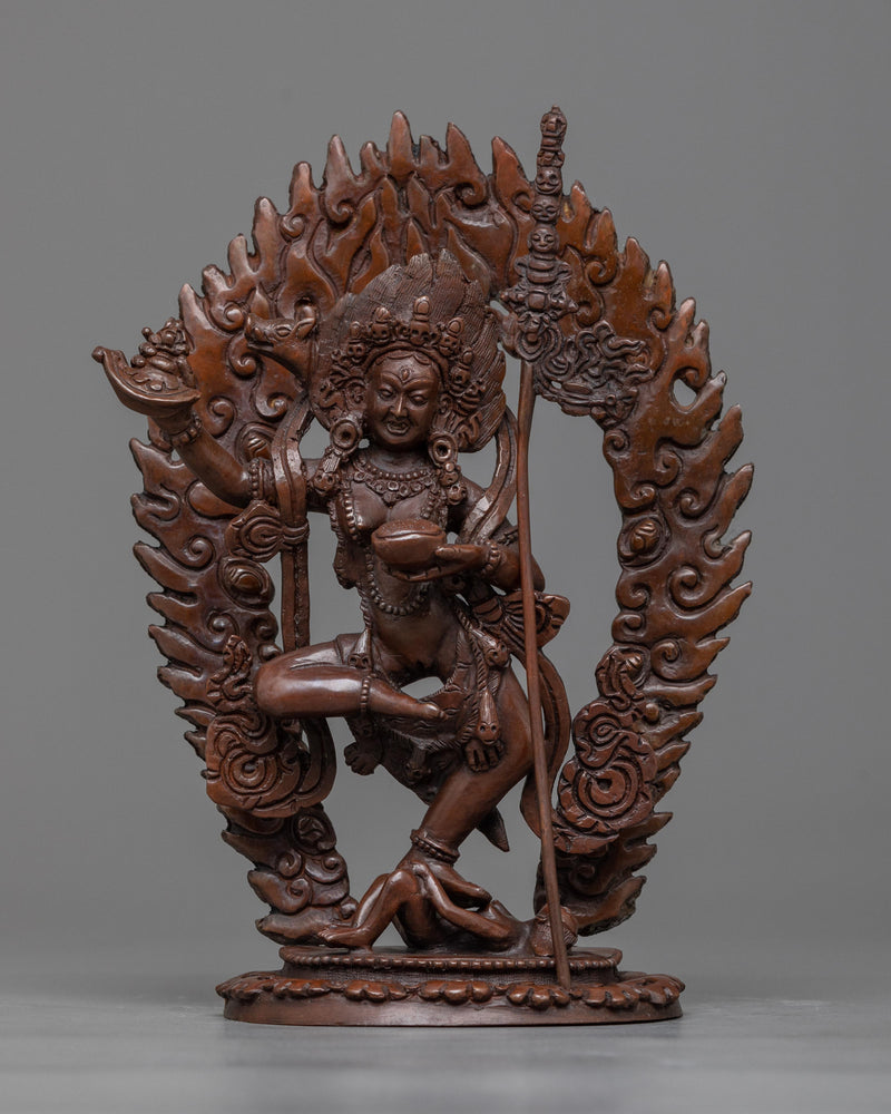 dorje-phagmo-oxidized sculpture