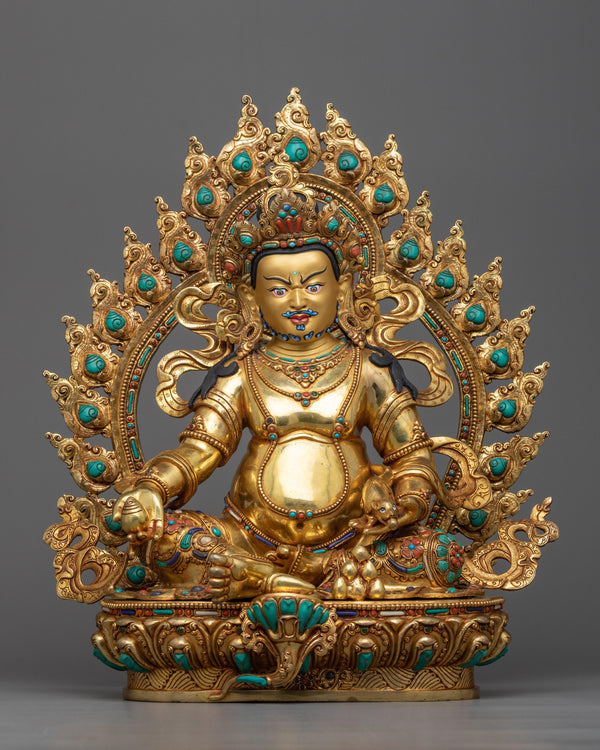 dzambala-gilt sculpture