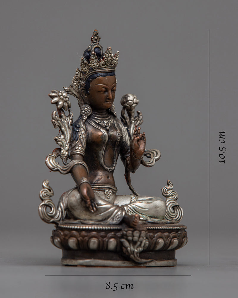 small-statue of green-tara