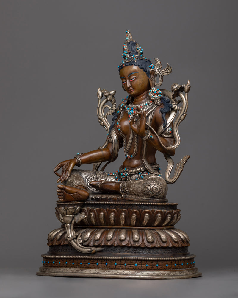 beautiful-green-tara-sculpture