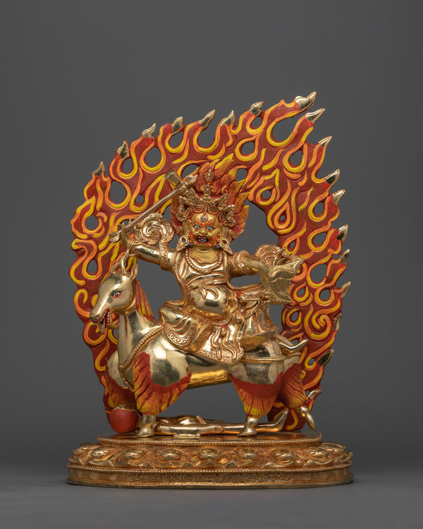 Powerful Protector Deity Garwa Nagpo Damchen