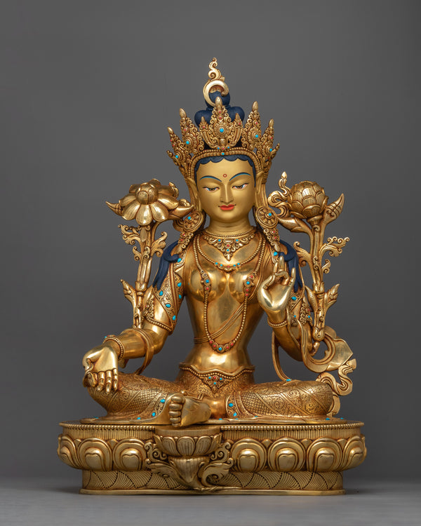 green-tara-a-beautifully-gold-gilded