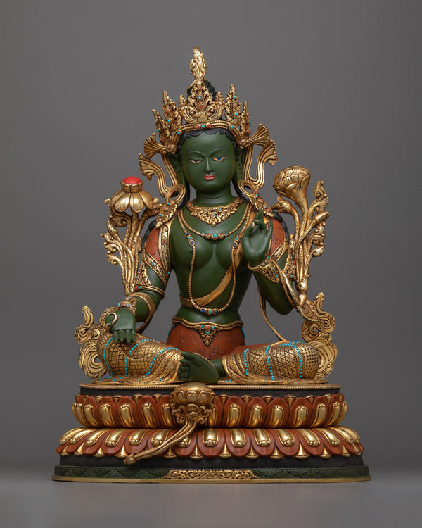 green-tara-art-for-shrine-decor