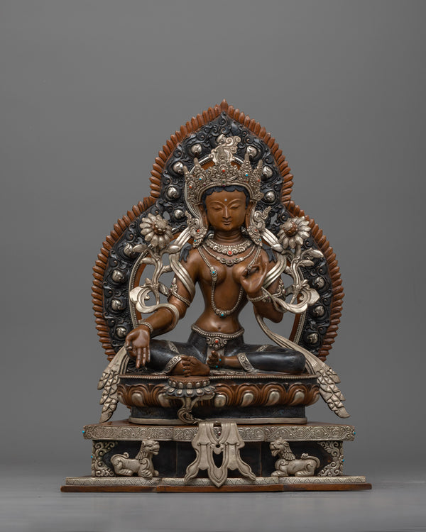 lady-green-tara-sculpture