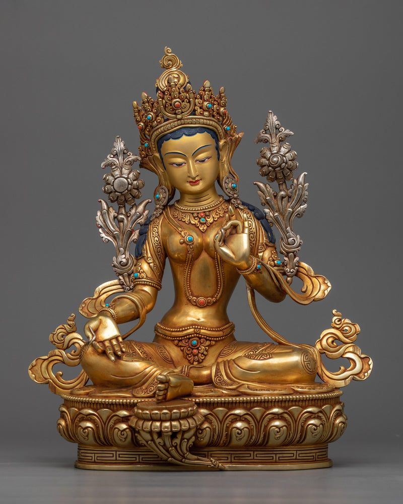 spiritual green-tara-statue