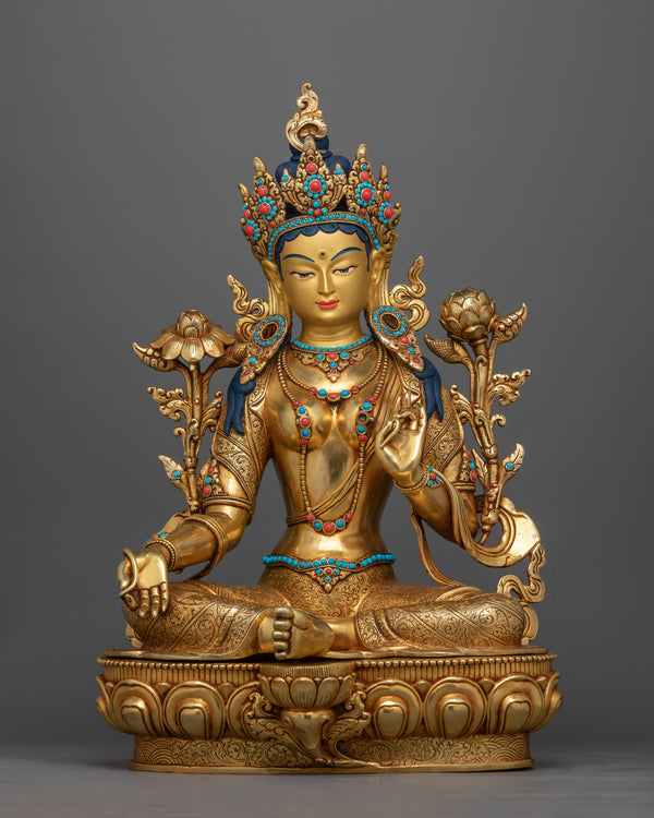 beautifully-handcrafted-green-tara