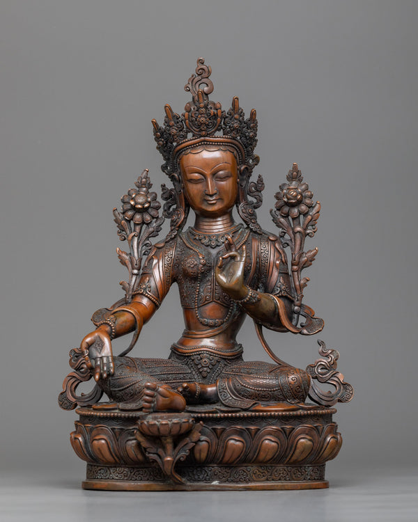 green-tara-buddha-sculpture